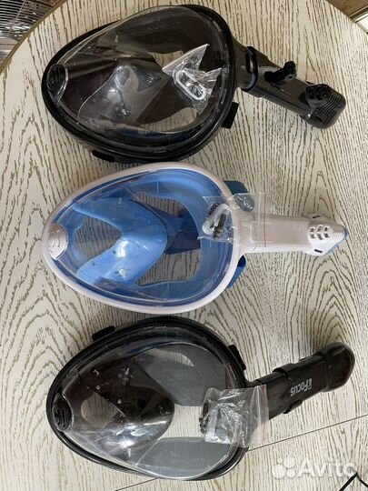 Маска для подводного плавания с трубкой