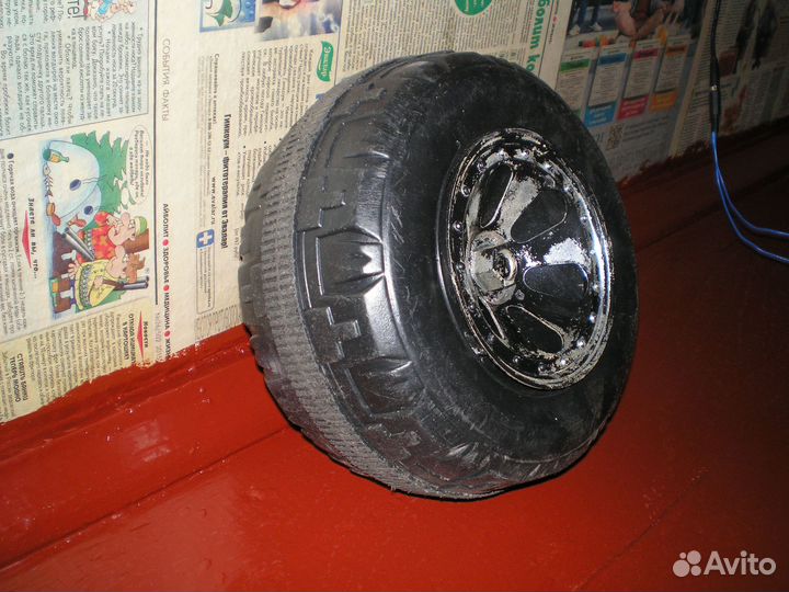 Колесо и редуктор для детского электромобиля