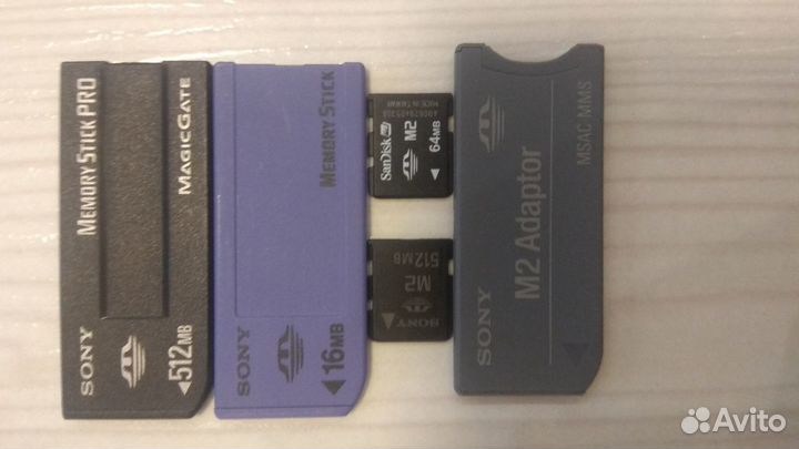Карты памяти M2 и MemoryStick