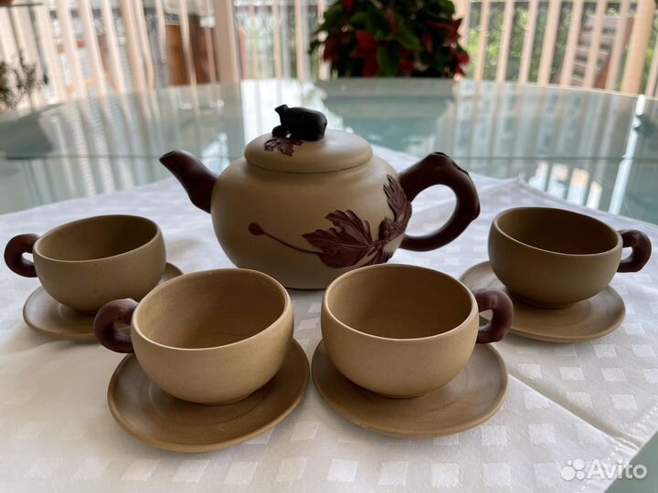 Чайный глиняный набор