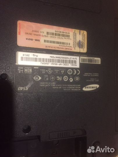 Самсунг R540 на разбор