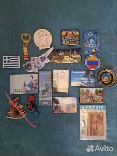 Магниты на холодильник из разных стран
