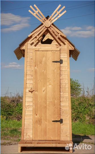 Дачный туалет деревянный ELE1007