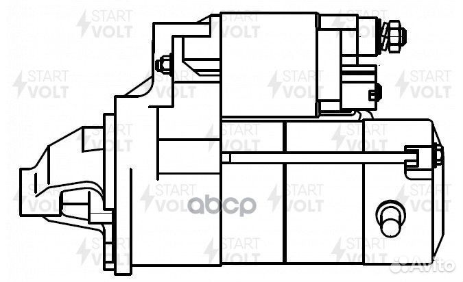 Стартер для а/м Toyota Vitz (99) 1.0i/1.3i 1кВт