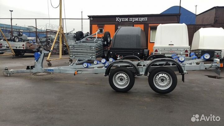 Прицеп для лодки мзса 81773G исп.023 (ролики)