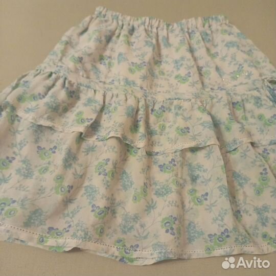 Юбка для девочки из шелка