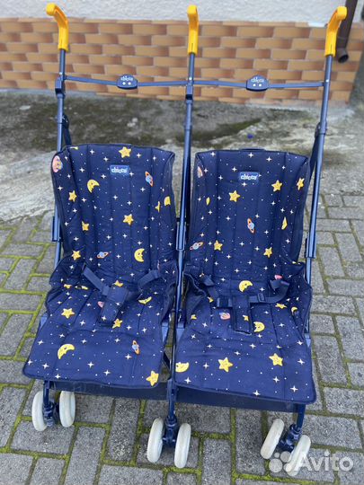 Коляска трость Chicco для двойни