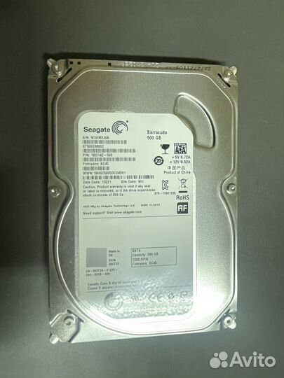 Жесткий диск Seagate barracuda 500gb