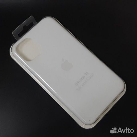 Силиконовый чехол на iPhone 11 белый