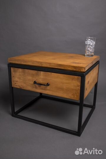 Прикроватный столик Loft / тумба столик лофт
