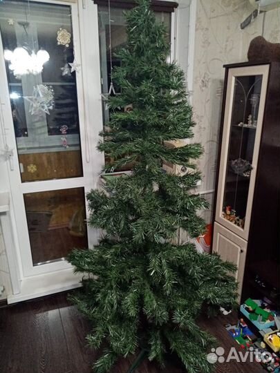 Ёлка искусственная 1,96 см, с подсветкой б/у