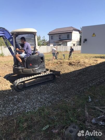 Услуги мини экскаватора бурение отверстий