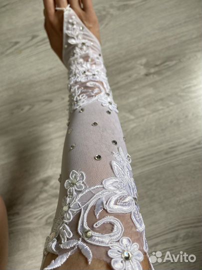 Перчатки свадебные