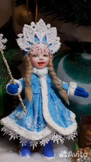 Ватные елочные игрушки