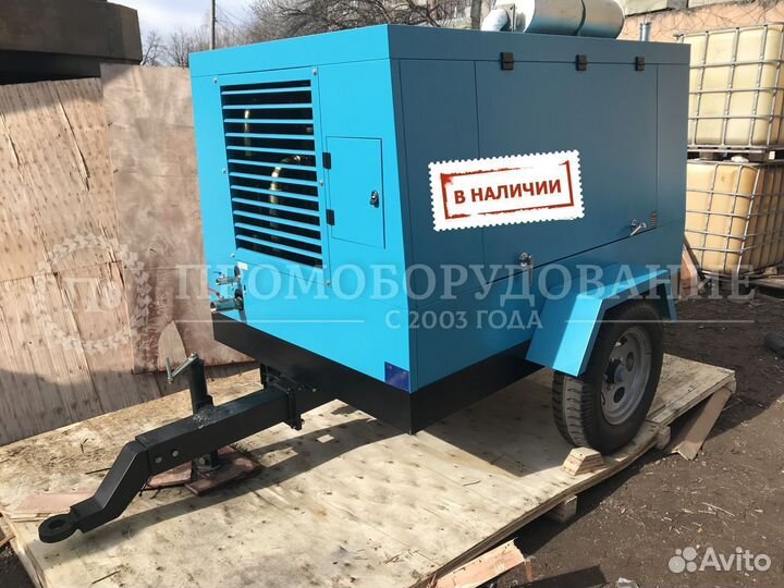 Компрессор 10 Бар на шасси