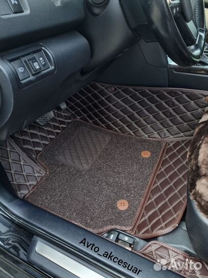 3Д Коврики Тойота Камри 50 55 70 - Рав 4 Коричнев