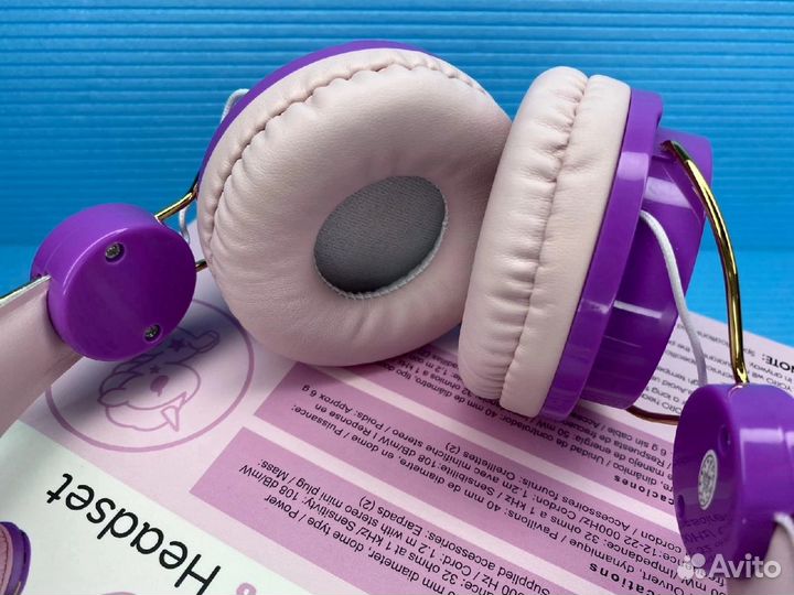 Наушники беспроводные детские Единорог