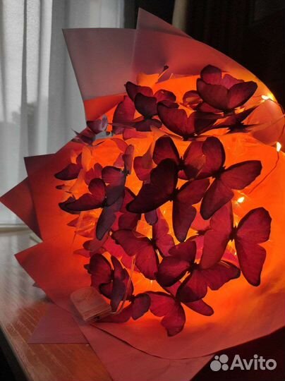 Букет из бабочек мин цена