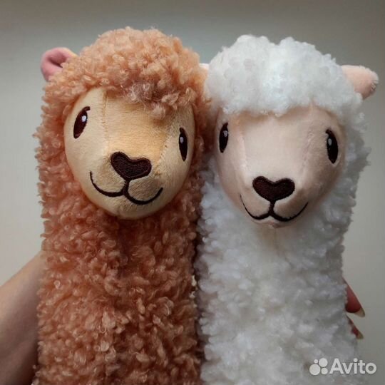 Альпака, мягкая игрушка (пара)