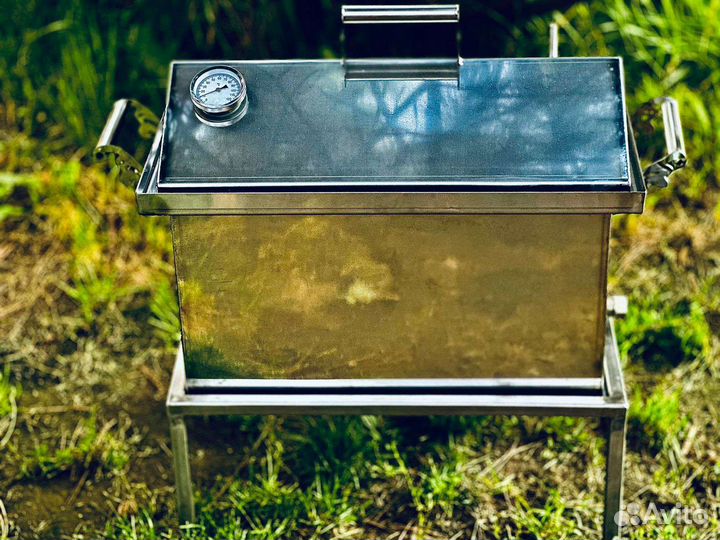 Коптильня горячего копчения из нержавейки