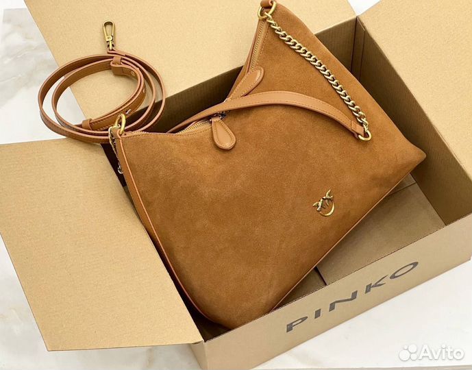 Сумка женская Pinko замшевая