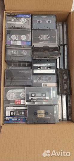 Аудиокассеты япония 100 штук TDK maxell sony б/у