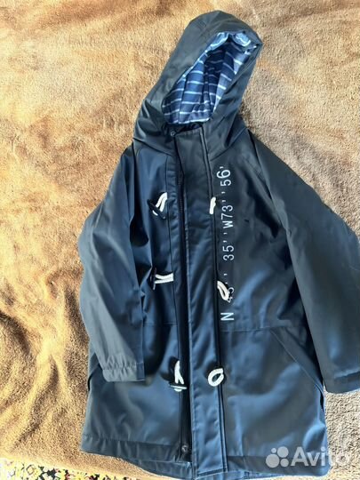 Непромокаемый утепленный плащ futurino