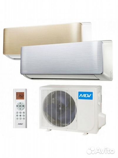 Кондиционеры MDV mdsa-09hrfn1 панель Gold/Silver