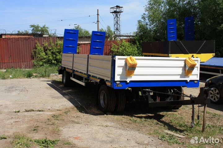 Прицеп бортовой Авиком 88712-04 с поворотным кругом, 2023