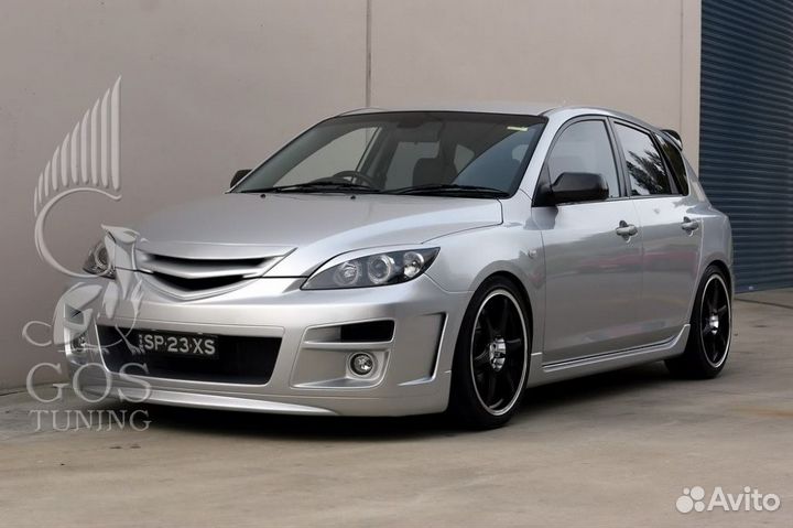 Передний бампер AutoExe на Мазда 3 BK