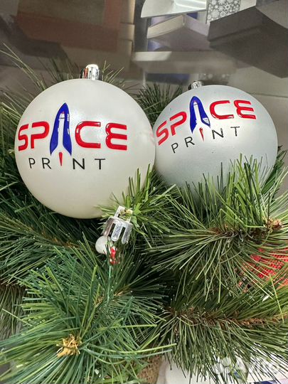 Полноцветная печать на ёлочных шарах и свечах