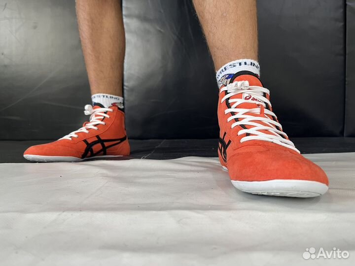 Борцовки asics tiger размеры/цвета/оранжевый