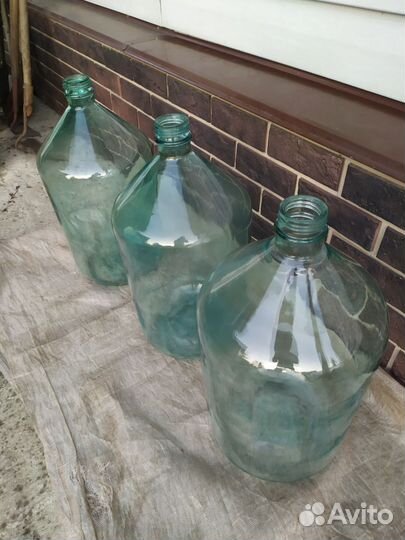 Бутыли стеклянные 20 литров