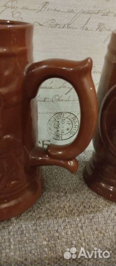 Бокалы для пива -кваса СССР из глины