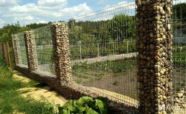 Забор из 3D сетки, ворота быстро