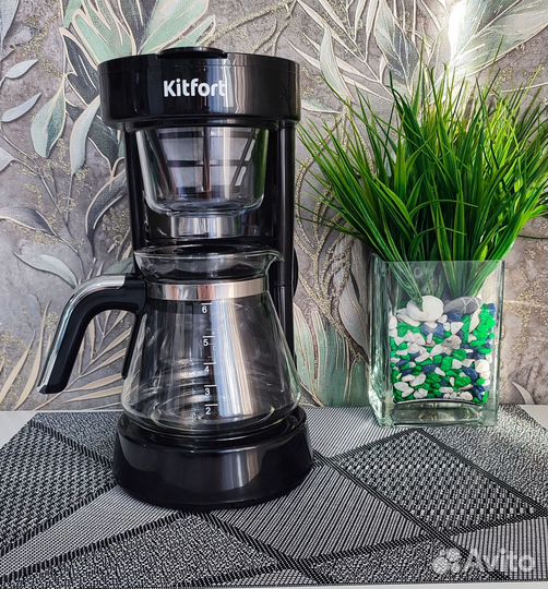 Кофеварка «2 в 1» Kitfort кт-759 новая