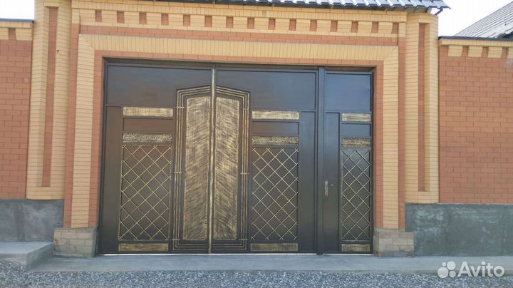 Очистка чистка покраска ворот перил дома