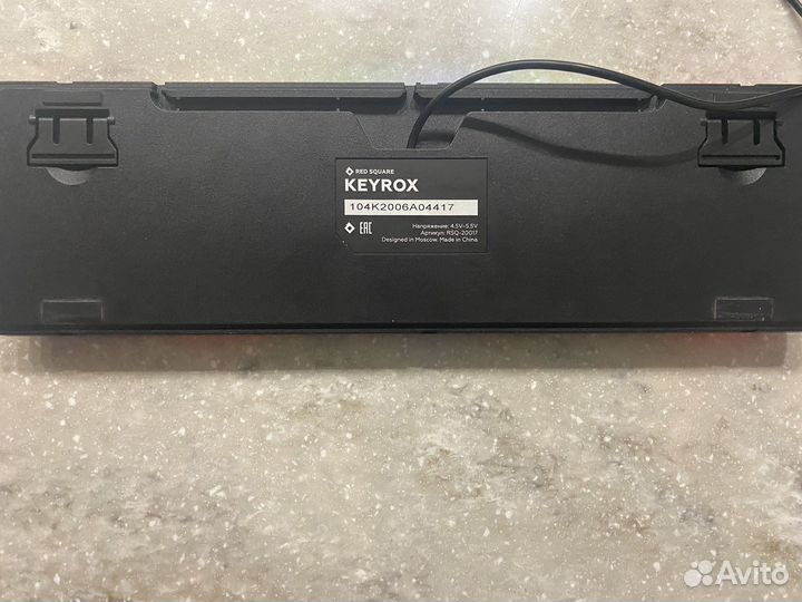 Игровая клавиатура Keyrox red square