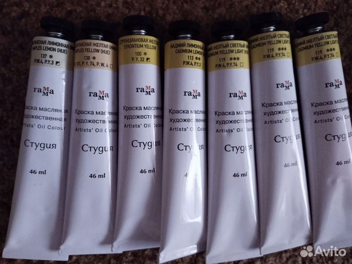 Художественные масляные краски комплект из 55 штук