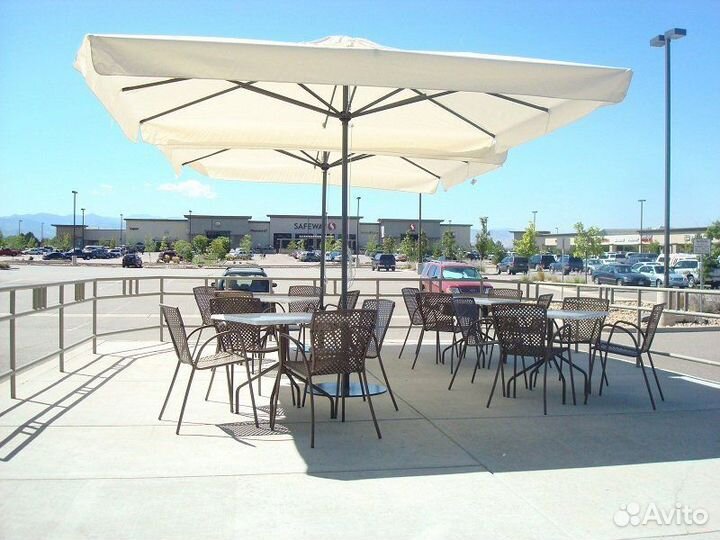 Зонты усиленные для летнего кафе. Боковые зонты