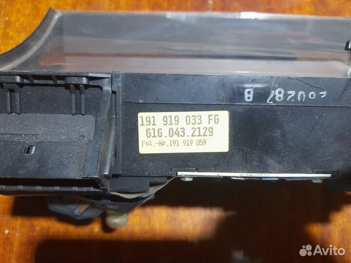 Щиток приборов фольксваген гольф2/джетта 2.дизель