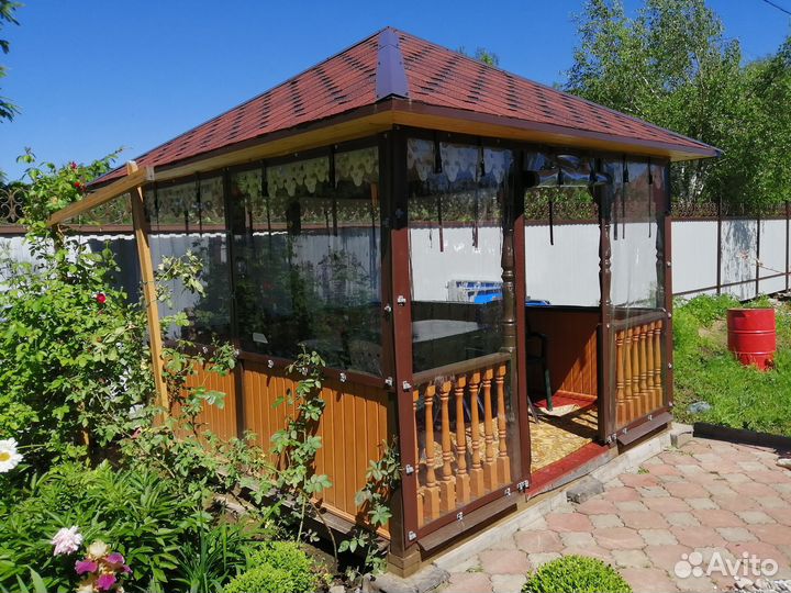 Мягкие окна для беседки