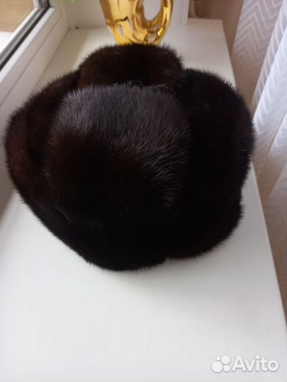 Норковая шапка мужская новая