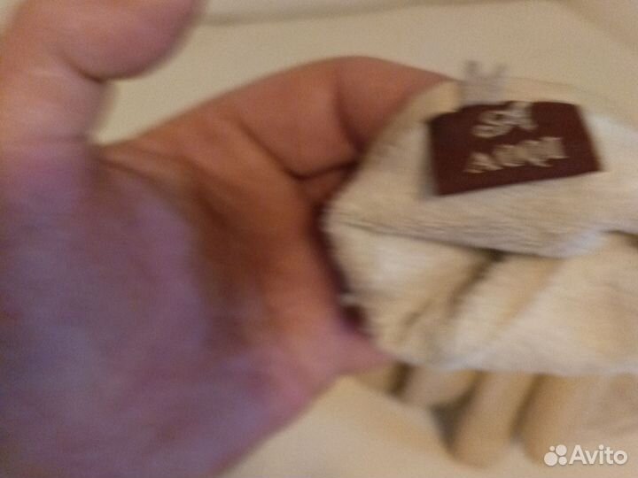 Перчатки женские кожаные новые 7.5