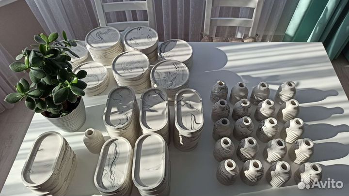 Подносы подставки декор из гипса