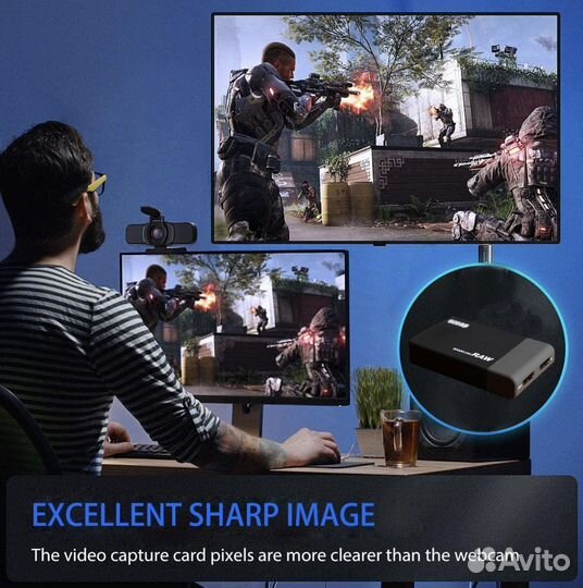 Карта видеозахвата Real 4K full HD 1080P 60 fps