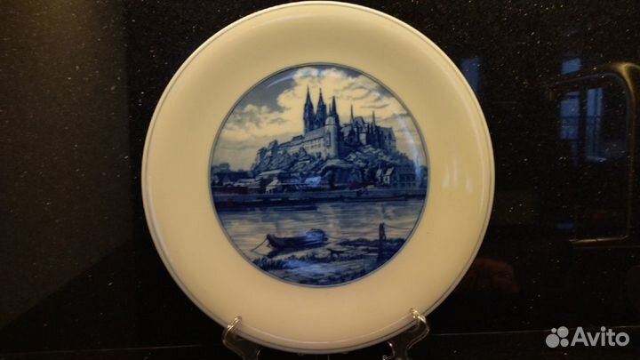 Тарелка декоративная, настенная.31см мейсен meiss