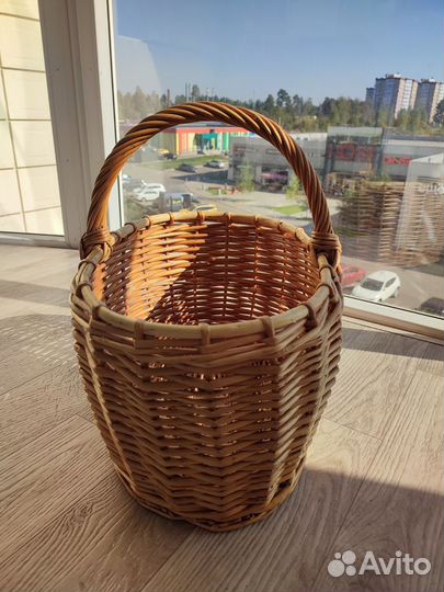 Корзина плетеная для грибов