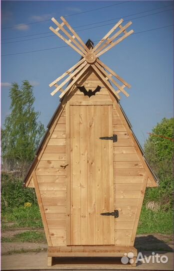Дачный туалет деревянный SUN335