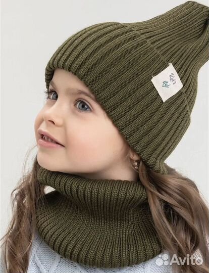 Комплект шапка и снуд 48-52